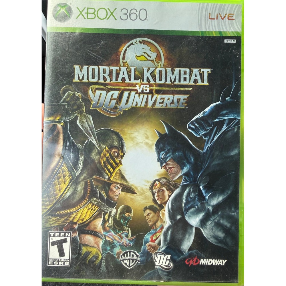 Mortal Kombat vs DC Universe Xbox 360 CIB Midway Fighting Game Batman Scorpion